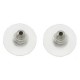 Ohrstecker Stopper Bullet mit Gummi Antik silber